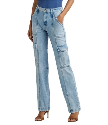 Lauren Ralph Lauren High Rise Straight Leg Cargo Jean