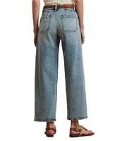 Lauren Ralph Lauren High-Rise Wide Leg Cropped Jeans