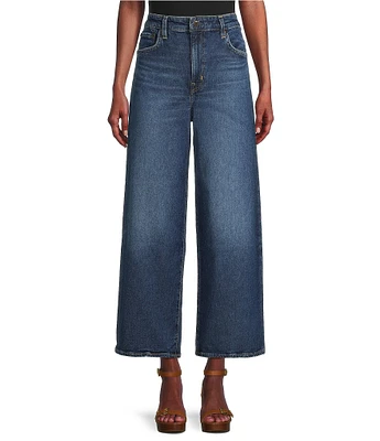 Lauren Ralph Lauren High-Rise Wide-Leg Cropped Jeans