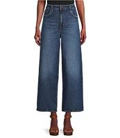 Lauren Ralph Lauren High-Rise Wide-Leg Cropped Jeans