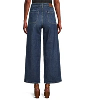 Lauren Ralph Lauren High-Rise Wide-Leg Cropped Jeans