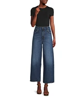 Lauren Ralph Lauren High-Rise Wide-Leg Cropped Jeans