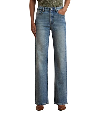 Lauren Ralph Lauren High Rise Wide-Leg Jeans