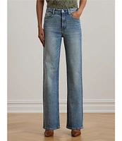 Lauren Ralph Lauren High Rise Wide-Leg Jeans