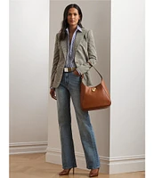 Lauren Ralph Lauren High Rise Wide-Leg Jeans
