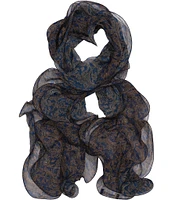 Lauren Ralph Lauren Holiday Paisley Ruffle Wrap Scarf