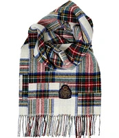 Lauren Ralph Lauren Holiday Patchwork Woven Oblong Scarf