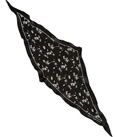 Lauren Ralph Lauren Ink Floral Small Diamond Scarf