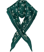 Lauren Ralph Lauren Ink Floral Small Diamond Scarf