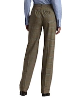 Lauren Ralph Lauren Glen Check Pleated Coordinating Stretch Wool Pants