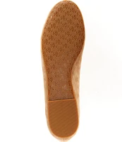 Lauren Ralph Lauren Jayna Bow Detail Suede Ballet Flats