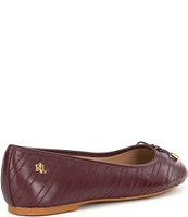 Lauren Ralph Lauren Jayna Stitched Leather Ballet Flats