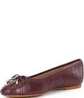 Lauren Ralph Lauren Jayna Stitched Leather Ballet Flats