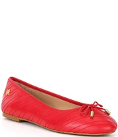 Lauren Ralph Lauren Jayna Stitched Leather Ballet Flats