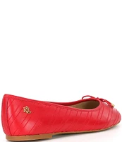 Lauren Ralph Lauren Jayna Stitched Leather Ballet Flats