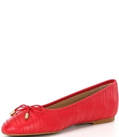 Lauren Ralph Lauren Jayna Stitched Leather Ballet Flats