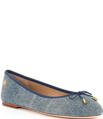 Lauren Ralph Lauren Jayna Washed Denim Ballet Flats