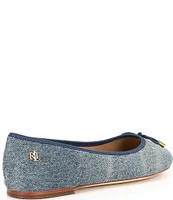 Lauren Ralph Lauren Jayna Washed Denim Ballet Flats