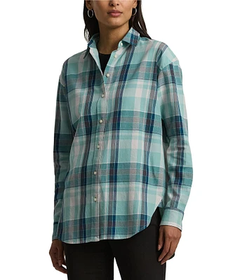 Lauren Ralph Lauren Long Sleeve Button Front Shirt