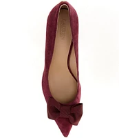 Lauren Ralph Lauren Lanette Bow-Trim Suede Pumps