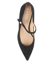 Lauren Ralph Lauren Lanette Suede Mary Jane Pumps