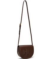 Lauren Ralph Lauren Witley Leather Medium Embossed Logo Crossbody Bag