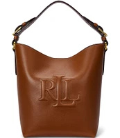 Lauren Ralph Lauren Medium Witley Leather Bucket Bag