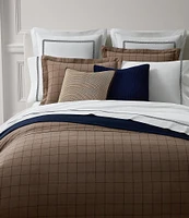 Lauren Ralph Lauren Ledger Windowpane Plaid Duvet Cover Mini Set