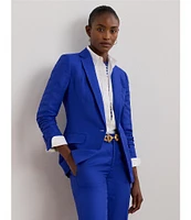 Lauren Ralph Lauren Linen-Blend Twill One-Button Front Blazer