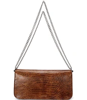 Lauren Ralph Lauren Lizard-Embossed Medium Sawyer Shoulder Bag