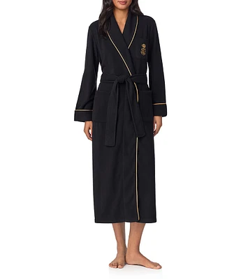 Lauren Ralph Lauren Long Shawl Collar Cozy Micro-Fleece Robe