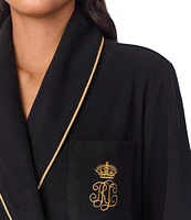 Lauren Ralph Lauren Long Shawl Collar Cozy Micro-Fleece Robe