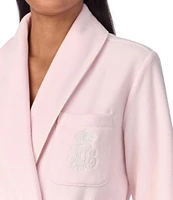 Lauren Ralph Lauren Long Shawl Collar Cozy Micro-Fleece Robe