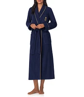 Lauren Ralph Lauren Long Shawl Collar Cozy Micro-Fleece Robe