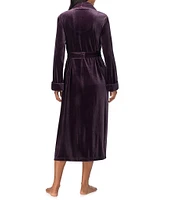 Lauren Ralph Lauren Long Sleeve Shawl Collar Long Cozy Velvet Robe