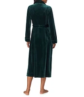 Lauren Ralph Lauren Long Sleeve Shawl Collar Long Cozy Velvet Robe