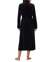 Lauren Ralph Lauren Long Sleeve Shawl Collar Long Cozy Velvet Robe