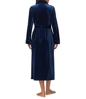 Lauren Ralph Lauren Long Sleeve Shawl Collar Long Cozy Velvet Robe