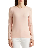 Lauren Ralph Lauren Long Sleeve Stretch Cotton T-Shirt