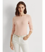 Lauren Ralph Lauren Long Sleeve Stretch Cotton T-Shirt