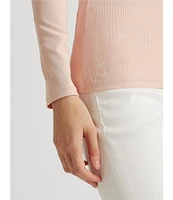 Lauren Ralph Lauren Long Sleeve Stretch Cotton T-Shirt