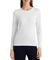 Lauren Ralph Lauren Long Sleeve Stretch Cotton T-Shirt