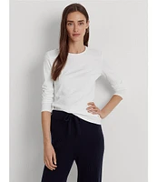 Lauren Ralph Lauren Long Sleeve Stretch Cotton T-Shirt