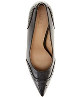 Lauren Ralph Lauren Lynden Burnished Leather Dress Pumps