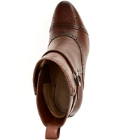 Lauren Ralph Lauren Mckinsey Burnished Leather Booties