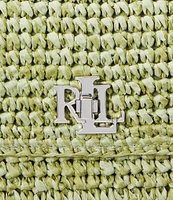 Lauren Ralph Lauren Melange Woven Straw Medium Sophee Convertible Shoulder Bag