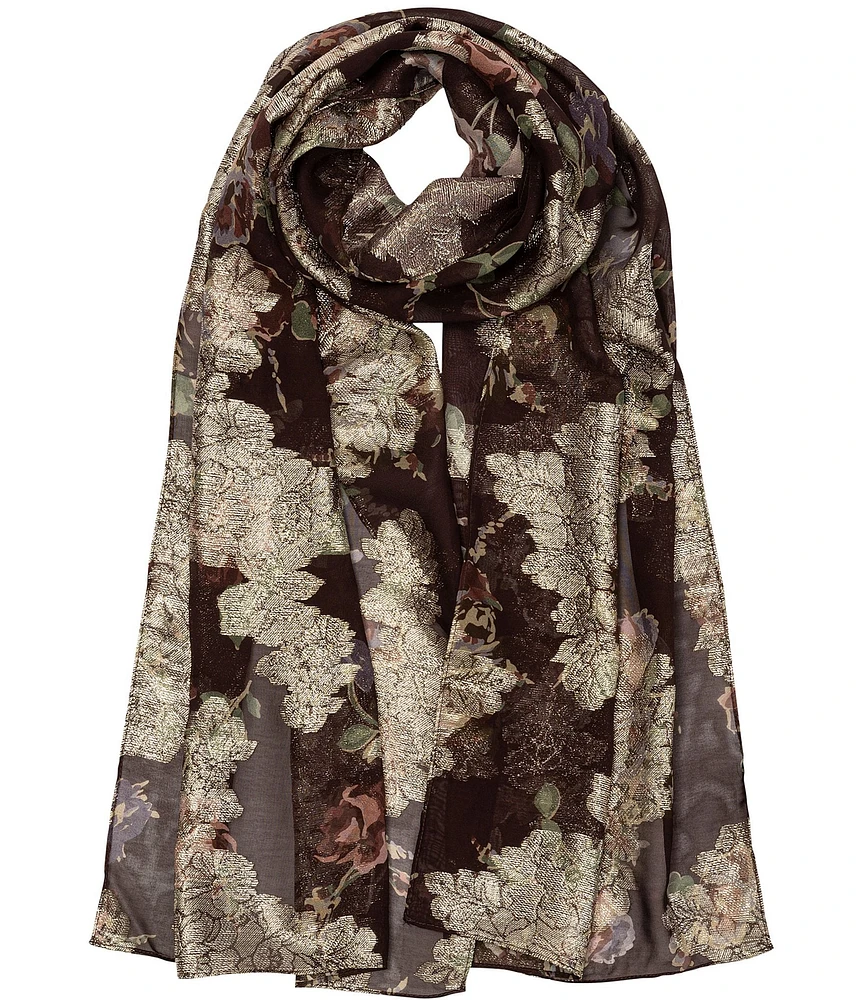 Lauren Ralph Lauren Metallic Jacquard Oblong Scarf