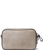 Lauren Ralph Lauren Metallic Silver Small Marcy Convertible Crossbody Bag