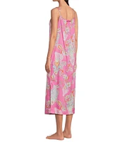 Lauren Ralph Lauren Paisley Print Sleeveless Scoop Neck Woven Ballet Nightgown