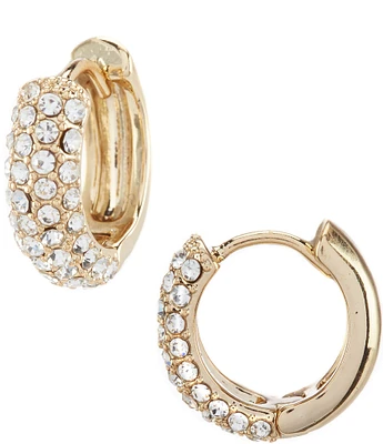 Lauren Ralph Lauren Pave Crystal Huggie Earrings